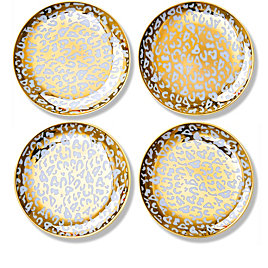 Gold Leopard Appetizer Plates