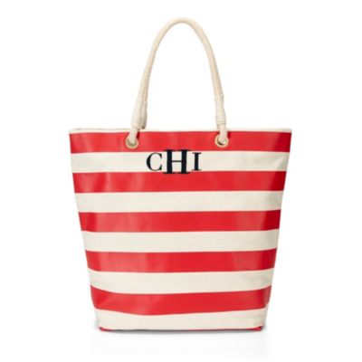 C Wonder Nautical Printed Canvas Tote